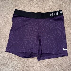 Nike Dri-FIT Purple Cheetah Shorts